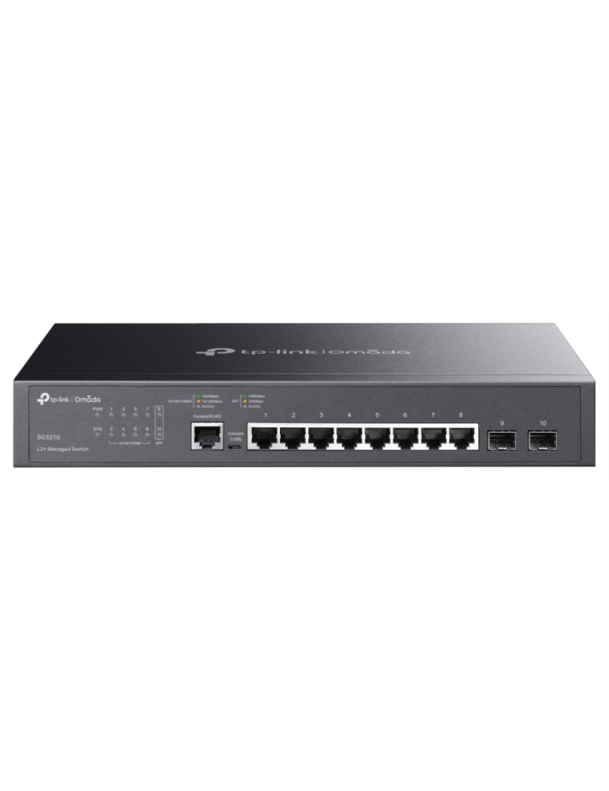 TP-Link Omada SG3210 switch Gestionado L2/L3 Gigabit Ethernet (10/100/1000) 1U Negro