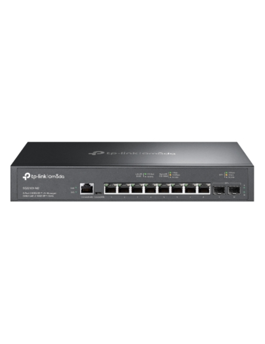 TP-Link Omada SG3210X-M2 switch Gestionado L2+ 2.5G Ethernet (100/1000/2500) 1U Negro