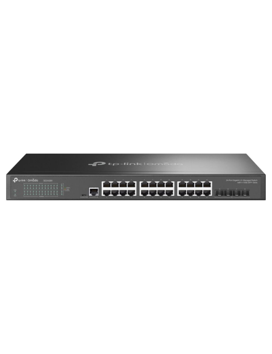 TP-Link Omada SG3428X switch Gestionado L2+/L3 Gigabit Ethernet (10/100/1000) 1U Negro