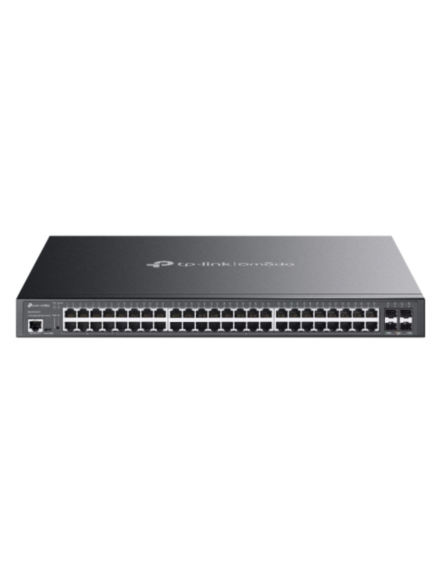 TP-Link Omada SG3452XMPP switch Gestionado L2+ Gigabit Ethernet (10/100/1000) Energía sobre Ethernet (PoE) 1U Negro
