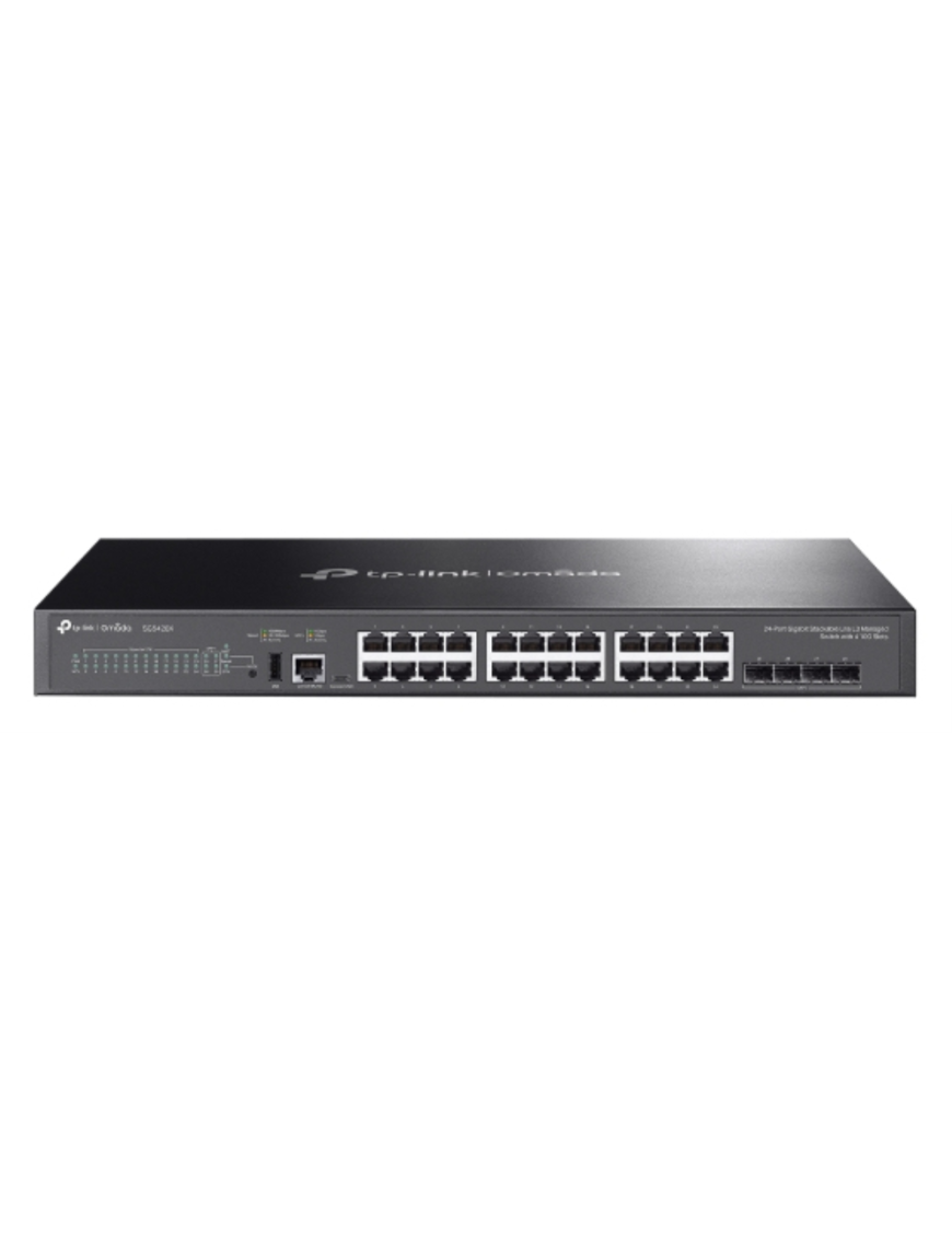 TP-Link Omada SG5428X switch Gestionado L3 Gigabit Ethernet (10/100/1000) Negro