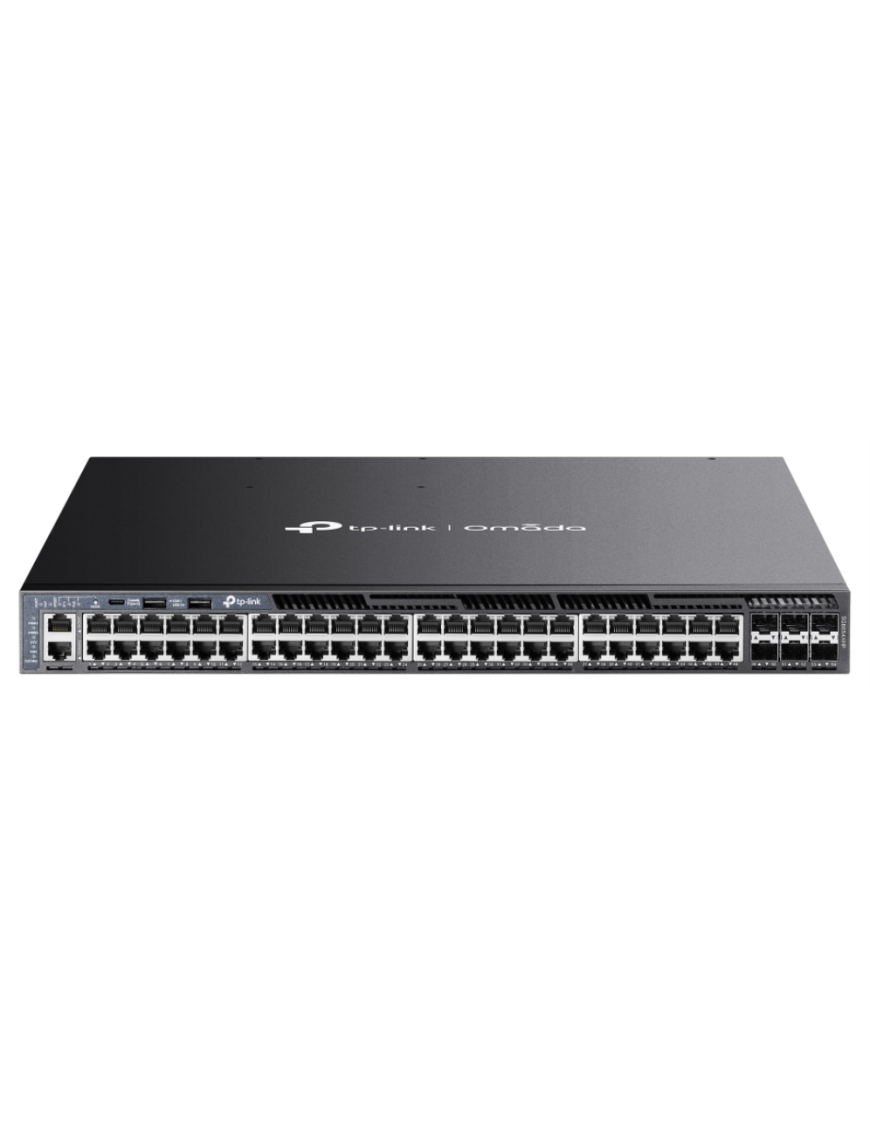 TP-Link Omada SG6654XHP switch Gestionado L3 Gigabit Ethernet (10/100/1000) Energía sobre Ethernet (PoE) 1U Negro