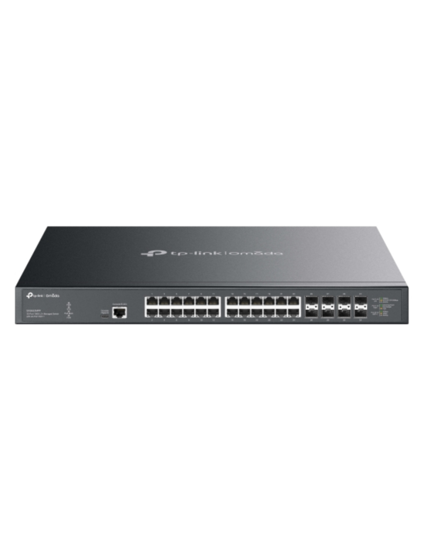 TP-Link Omada SX3832MPP switch Gestionado L2+ 10G Ethernet (100/1000/10000) Energía sobre Ethernet (PoE) DIN rail Negro