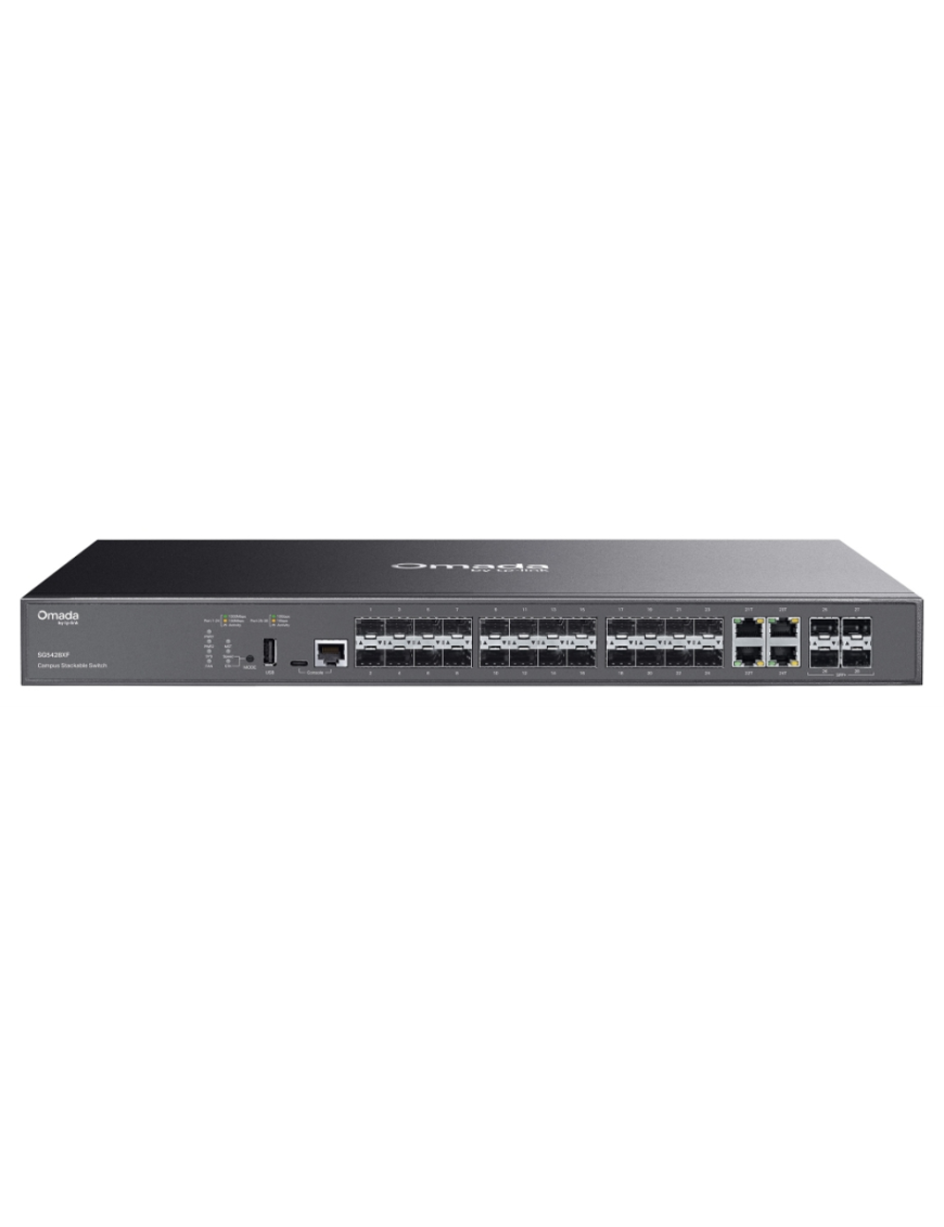 TP-Link SG5428XF switch Gestionado L3 Negro