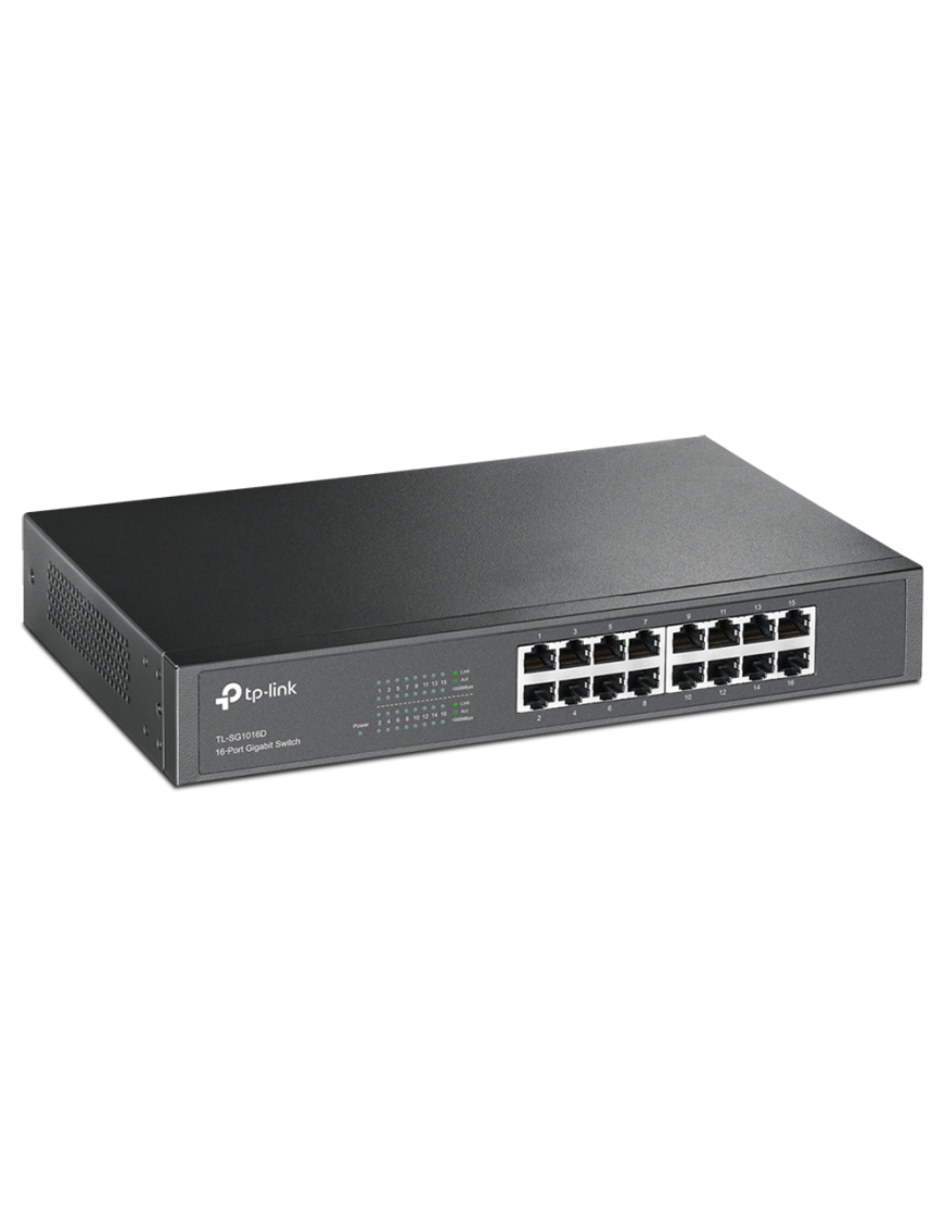 TP-Link TL-SG1016D No administrado Gigabit Ethernet (10/100/1000) Negro