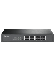 TP-Link TL-SG1016DE Gestionado L2 Gigabit Ethernet (10/100/1000) 1U Negro