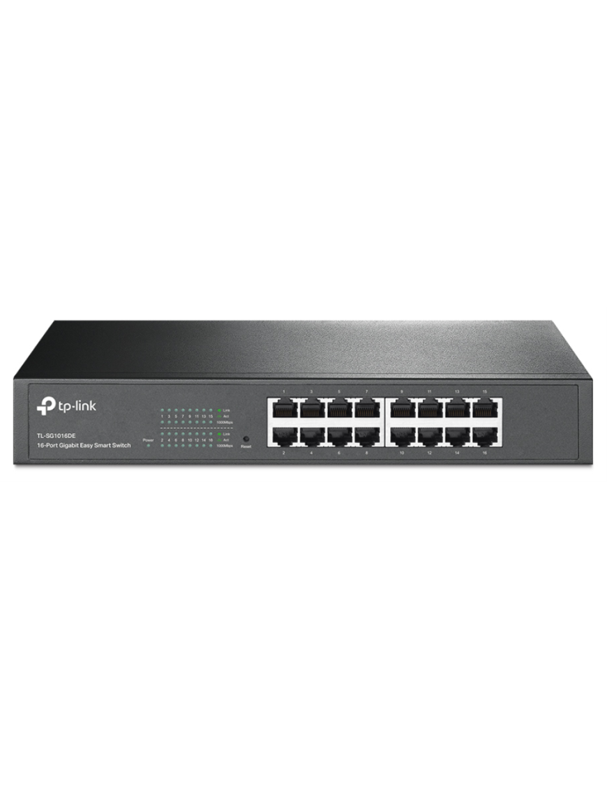 TP-Link TL-SG1016DE Gestionado L2 Gigabit Ethernet (10/100/1000) 1U Negro