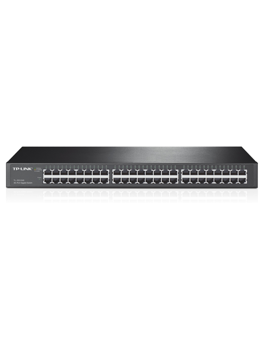 TP-Link TL-SG1048 No administrado Gigabit Ethernet (10/100/1000) 1U Negro