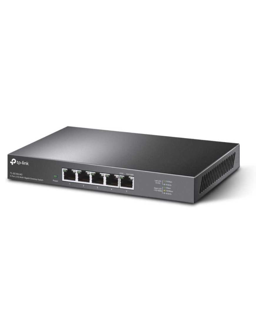TP-Link TL-SG105-M2 switch No administrado 2.5G Ethernet (100/1000/2500) Negro