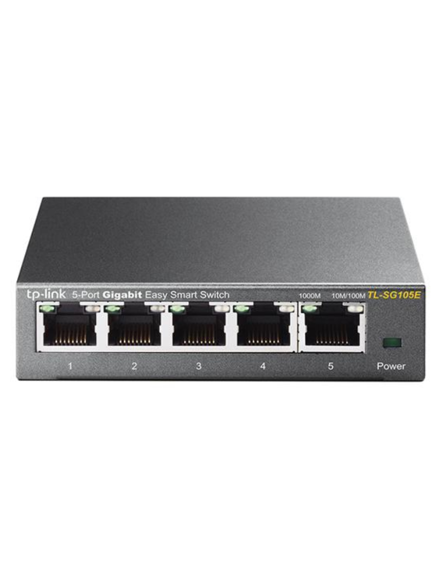 TP-Link TL-SG105E Gestionado L2 Gigabit Ethernet (10/100/1000) Negro