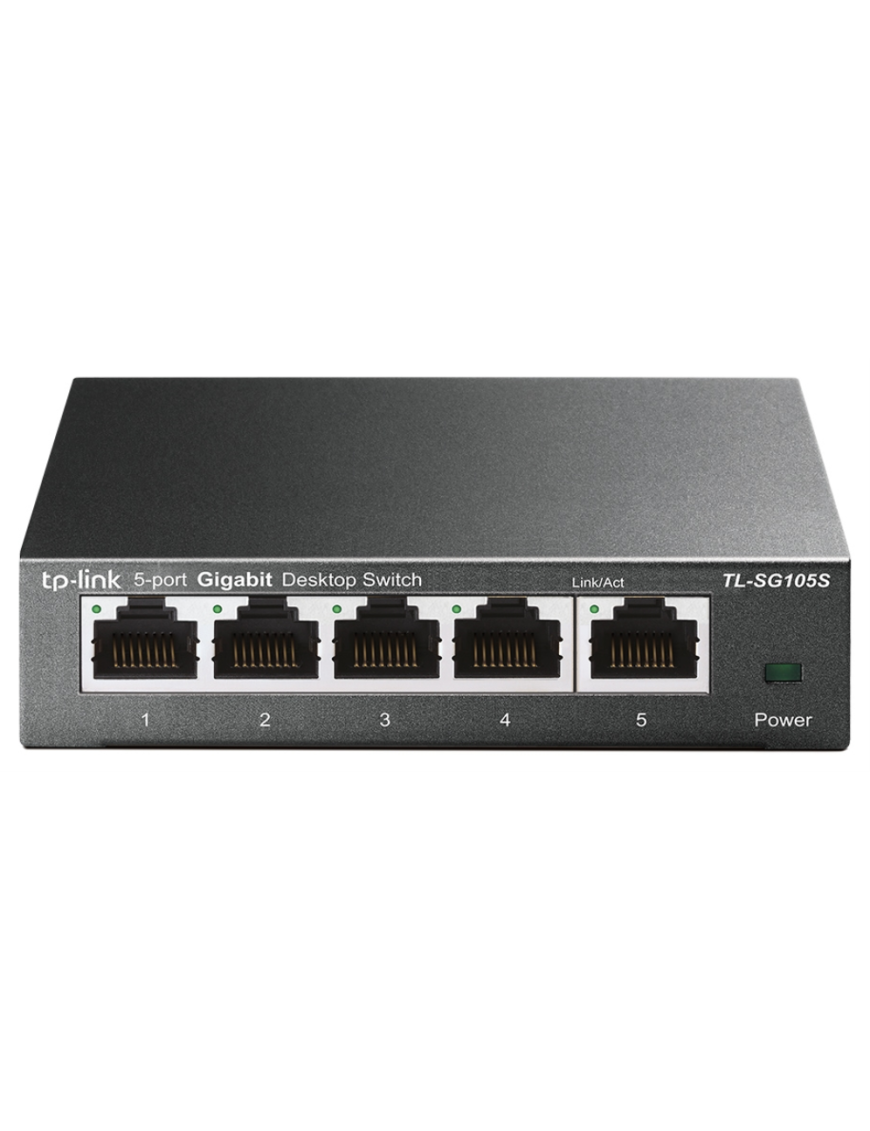 TP-Link TL-SG105S No administrado Gigabit Ethernet (10/100/1000) Negro