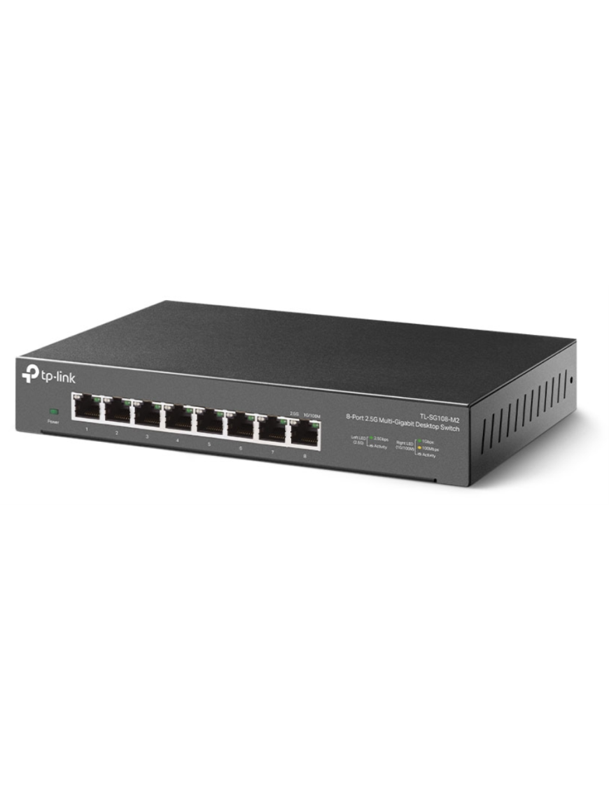 TP-Link TL-SG108-M2 switch No administrado 2.5G Ethernet (100/1000/2500) Negro