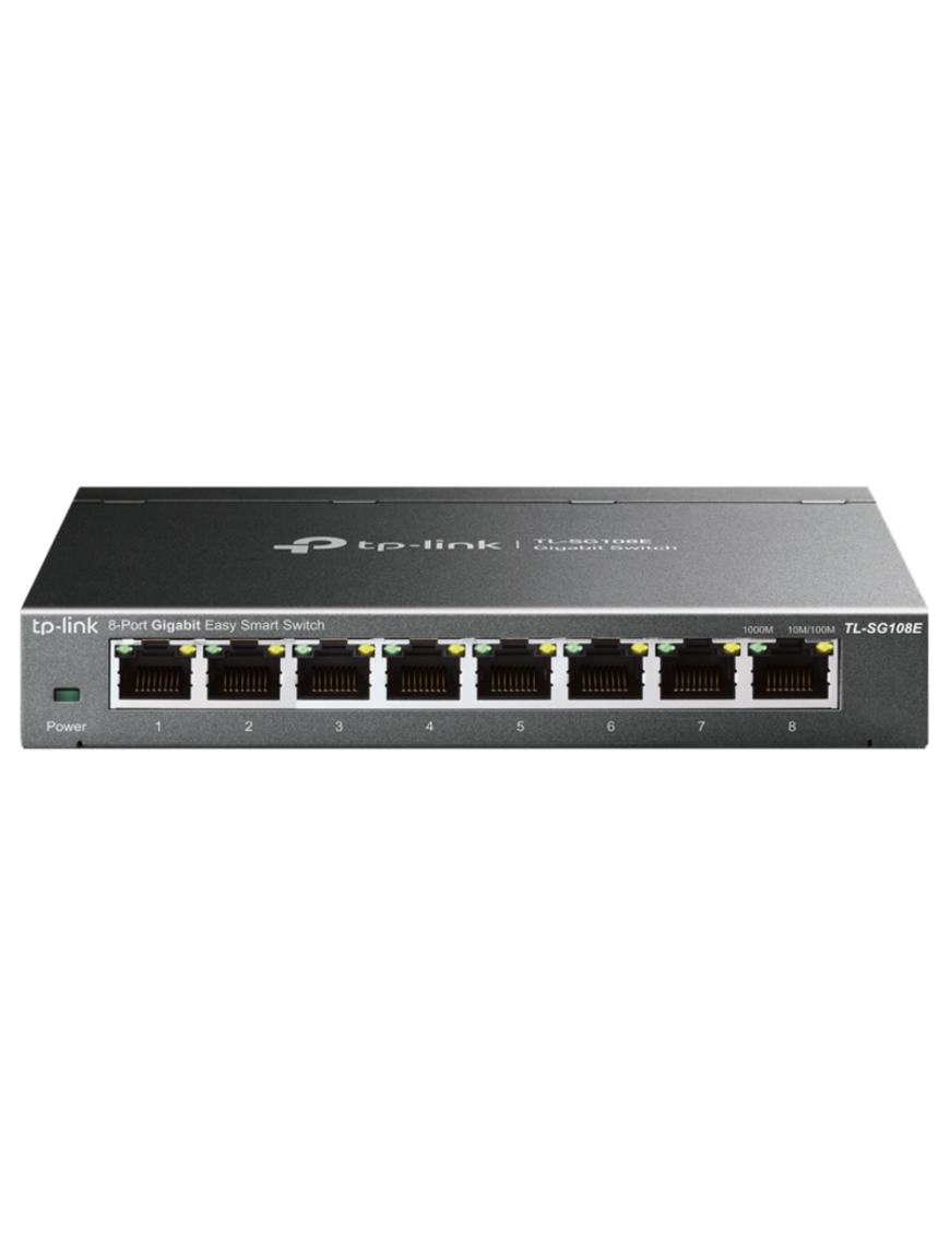 TP-Link TL-SG108E Gestionado L2 Gigabit Ethernet (10/100/1000) Negro