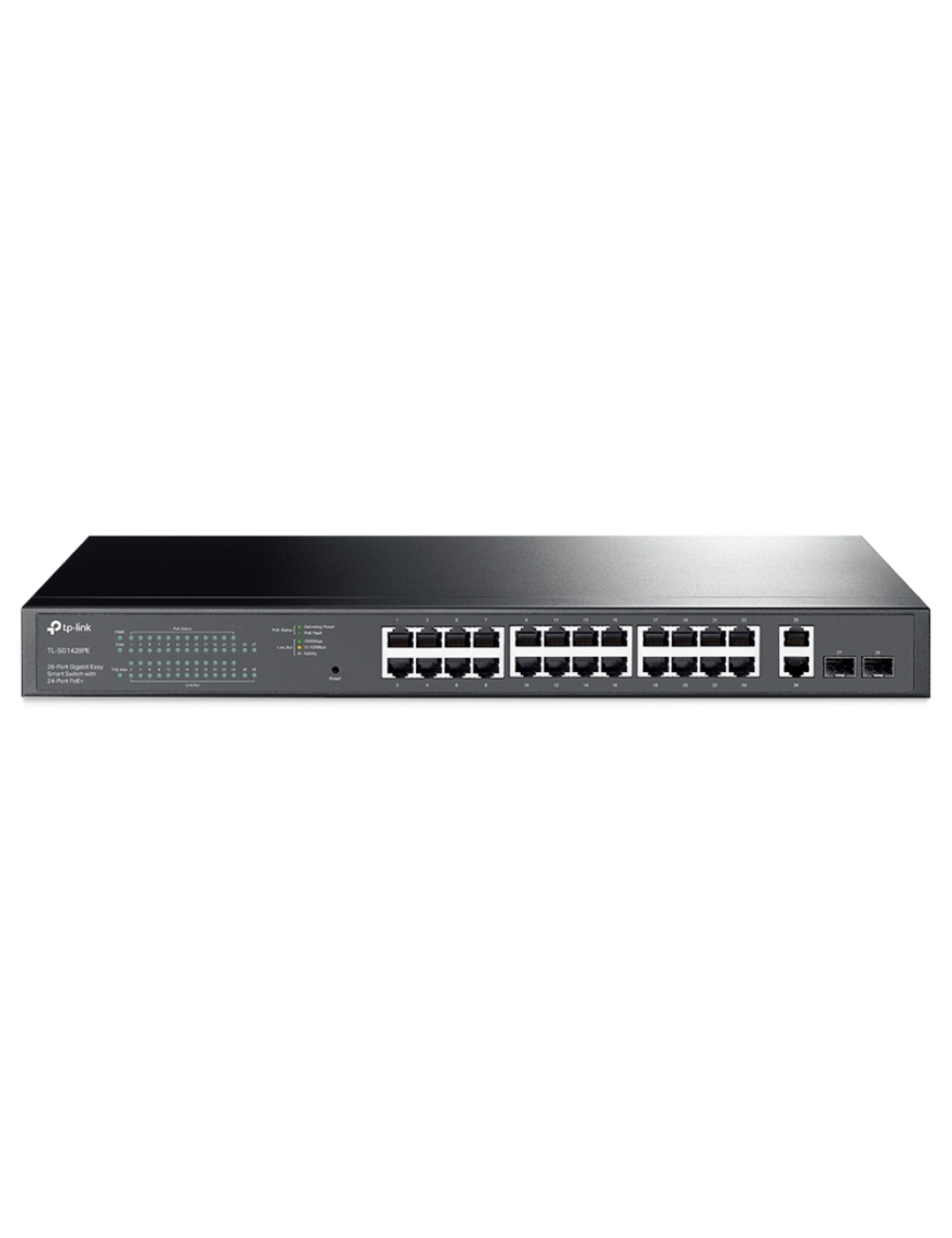 TP-Link TL-SG1428PE switch Gestionado L2 Gigabit Ethernet (10/100/1000) Energía sobre Ethernet (PoE) 1U Negro