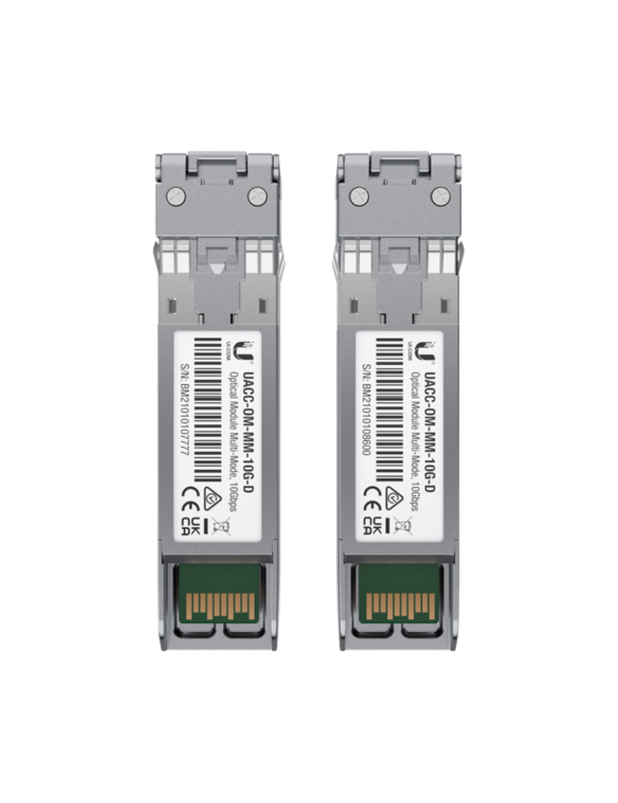 Ubiquiti UACC-OM-MM-10G-D-2 red modulo transceptor Fibra óptica 10000 Mbit/s 850 nm