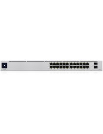Ubiquiti UniFi 24-Port PoE Gestionado L2/L3 Gigabit Ethernet (10/100/1000) Energía sobre Ethernet (PoE) 1U Plata