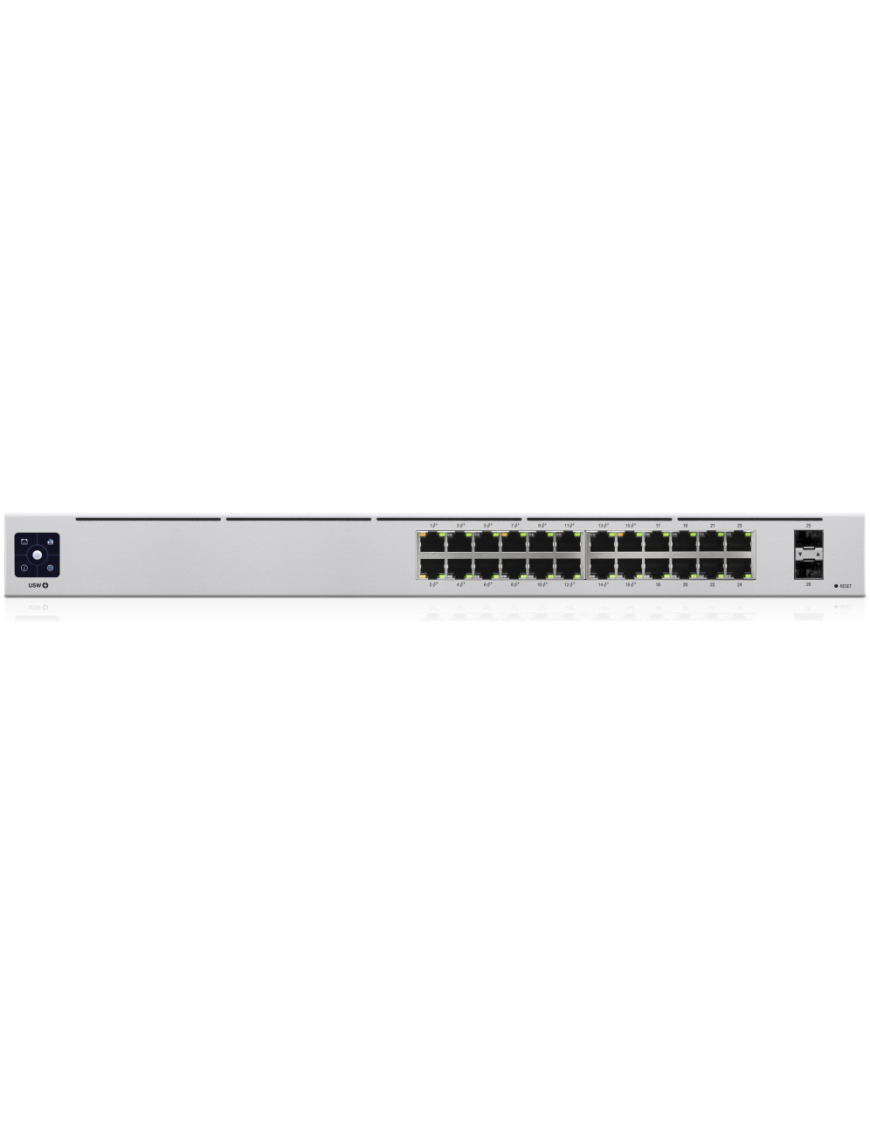 Ubiquiti UniFi 24-Port PoE Gestionado L2/L3 Gigabit Ethernet (10/100/1000) Energía sobre Ethernet (PoE) 1U Plata