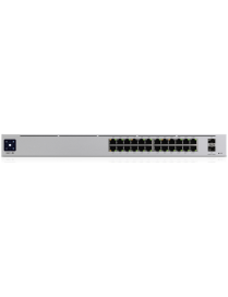 Ubiquiti UniFi Pro 24-Port PoE Gestionado L2/L3 Gigabit Ethernet (10/100/1000) Energía sobre Ethernet (PoE) 1U Plata