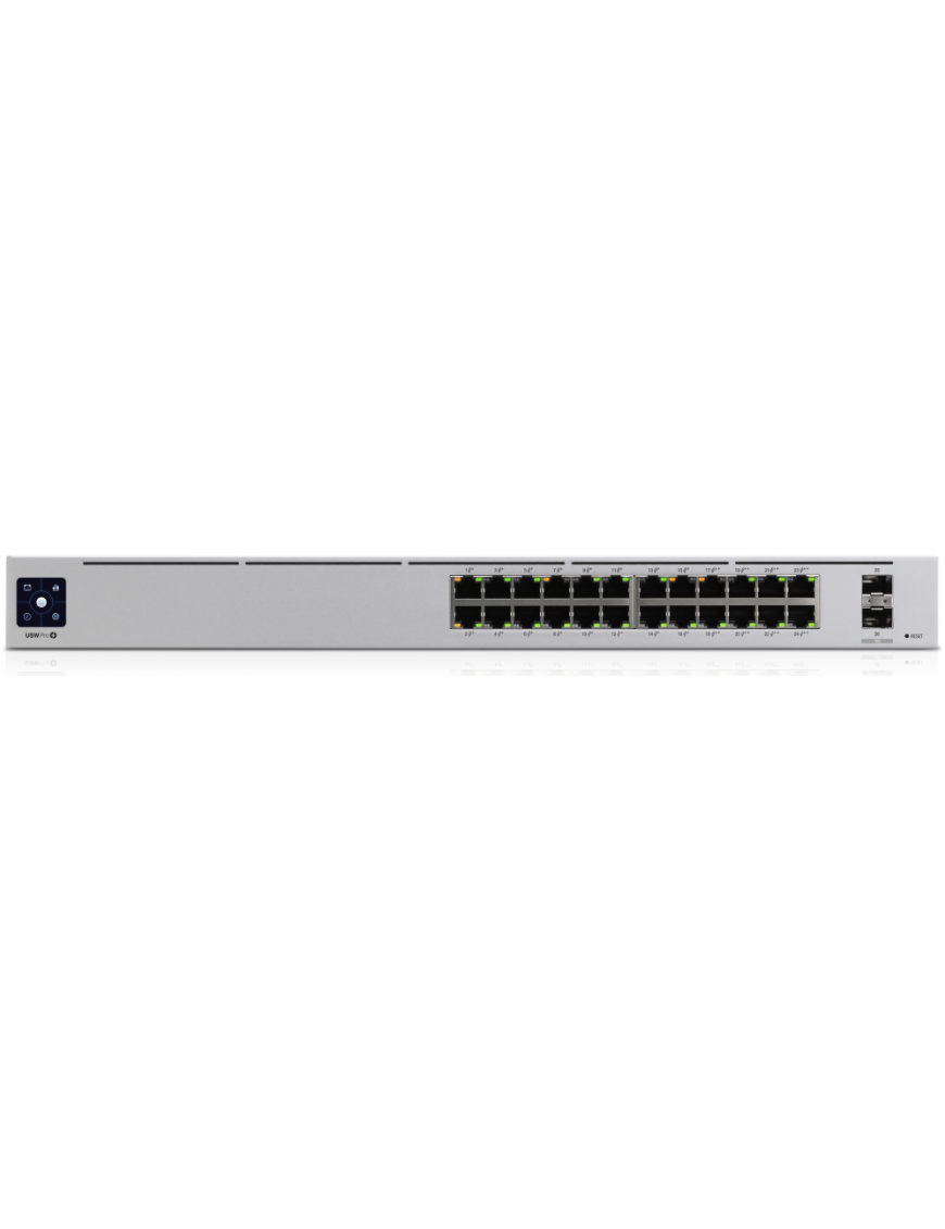 Ubiquiti UniFi Pro 24-Port PoE Gestionado L2/L3 Gigabit Ethernet (10/100/1000) Energía sobre Ethernet (PoE) 1U Plata