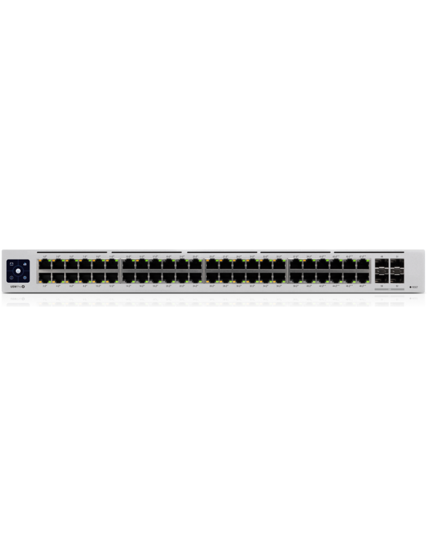 Ubiquiti UniFi Pro 48-Port PoE Gestionado L2/L3 Gigabit Ethernet (10/100/1000) Energía sobre Ethernet (PoE) 1U Plata