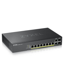 Zyxel GS2220-10HP-EU0101F switch Gestionado L2 Gigabit Ethernet (10/100/1000) Energía sobre Ethernet (PoE) Negro