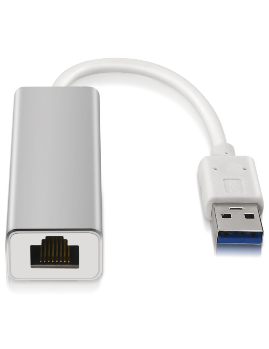AISENS A106-0049 cambiador de género para cable RJ-45 USB 2.0 Type-A Plata, Blanco