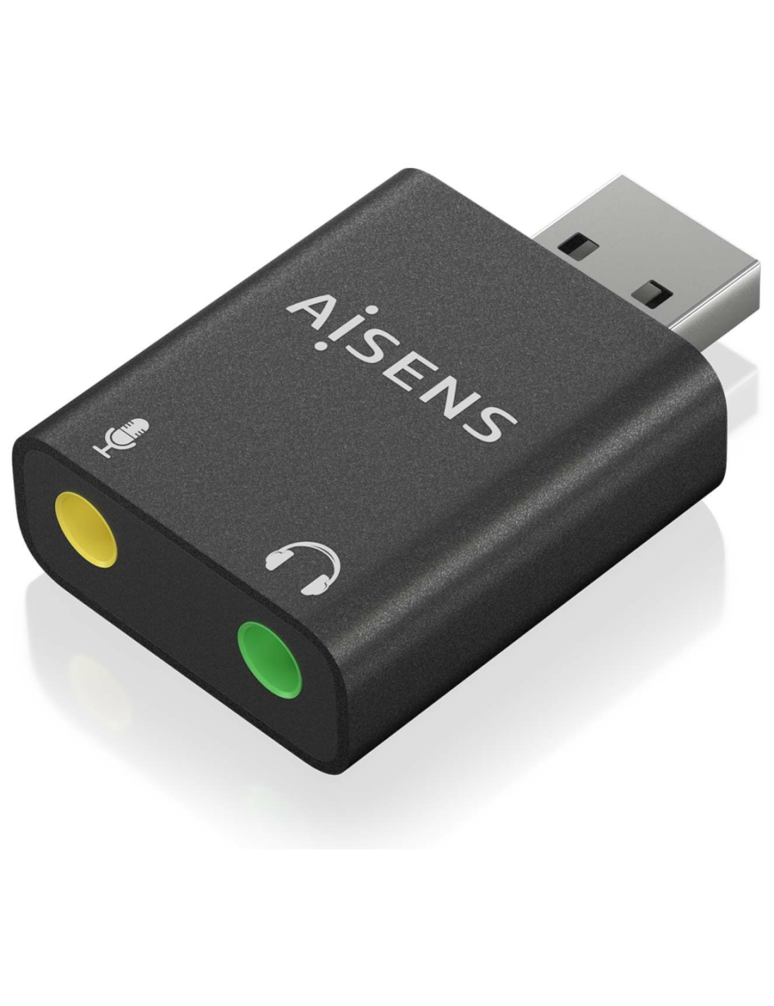 AISENS A106-0768 cambiador de género para cable 2x 3.5 mm