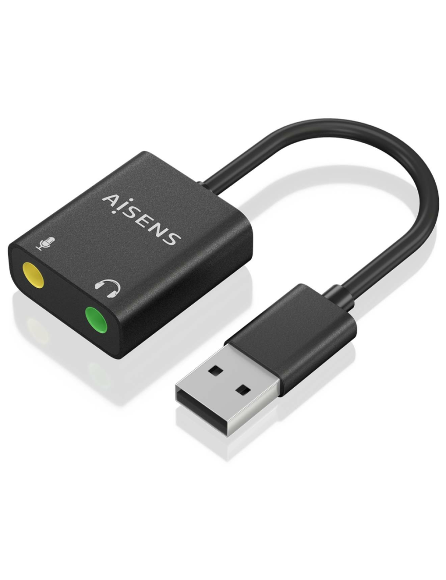 AISENS A106-0769 cambiador de género para cable 2x 3.5 mm