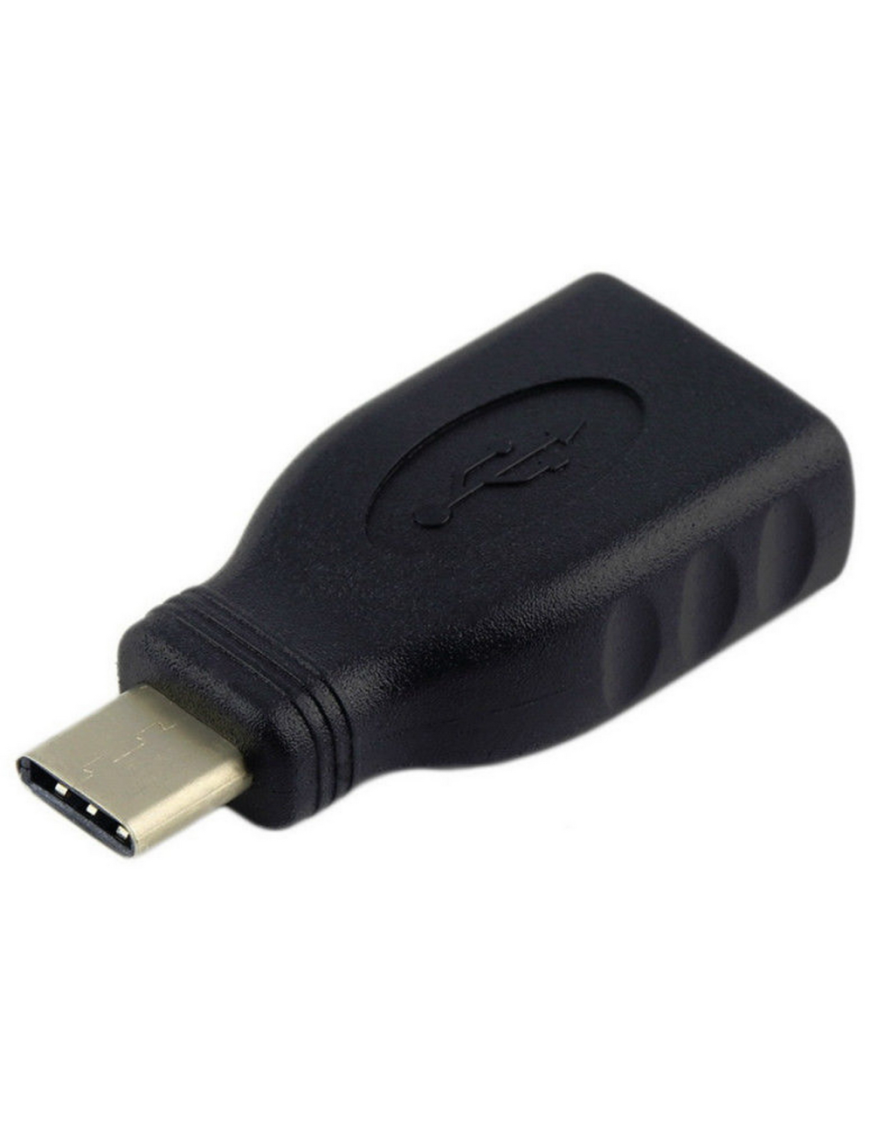 AISENS A108-0323 cambiador de género para cable USB-C USB-A Negro