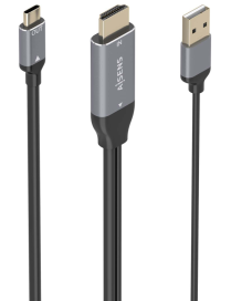 AISENS A109-0871 adaptador de cable de vídeo 1,8 m HDMI + USB USB Tipo C