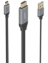 AISENS A109-0871 adaptador de cable de vídeo 1,8 m HDMI + USB USB Tipo C