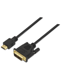 AISENS A117-0090 adaptador de cable de vídeo 1,8 m HDMI tipo A (Estándar) DVI 18+1 Negro
