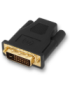 AISENS A118-0091 cambiador de género para cable DVI 24+1 HDMI A Negro