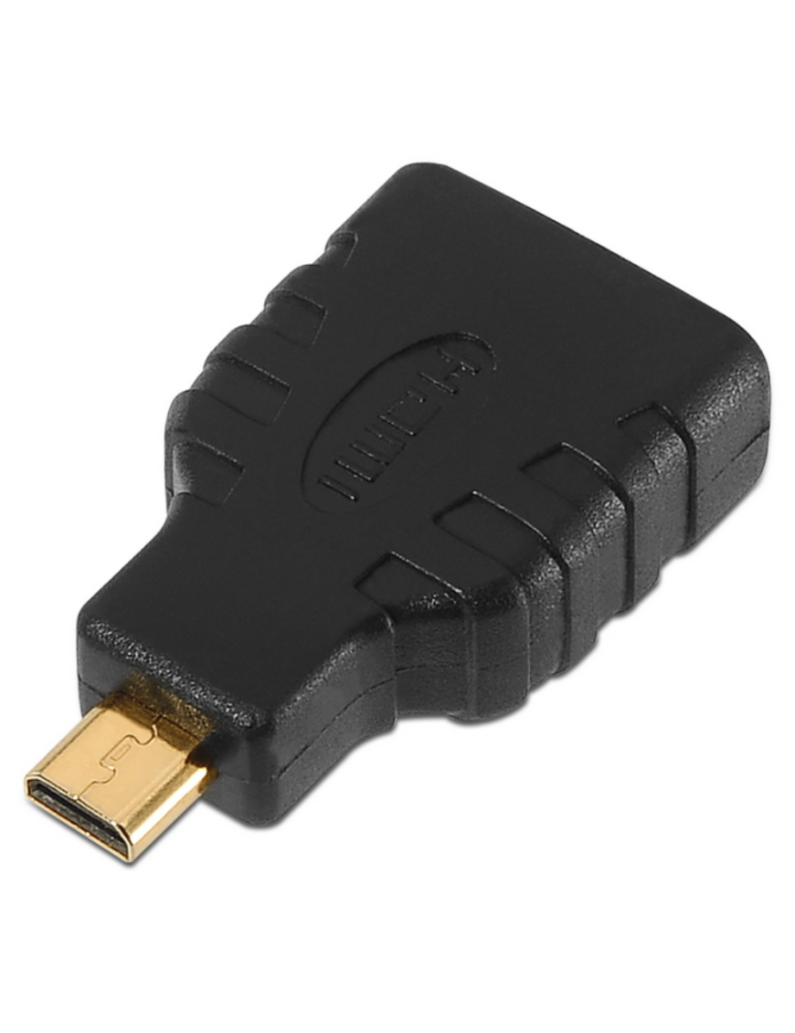 AISENS A121-0125 cambiador de género para cable HDMI Micro HDMI Negro