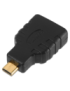 AISENS A121-0125 cambiador de género para cable HDMI Micro HDMI Negro