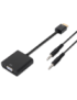 AISENS A122-0126 adaptador de cable de vídeo 0,1 m Negro