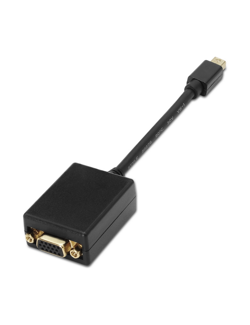 AISENS A125-0135 adaptador de cable de vídeo 0,15 m Mini DisplayPort VGA Negro