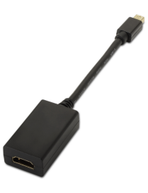AISENS A125-0137 adaptador de cable de vídeo 0,15 m Mini DisplayPort HDMI Negro