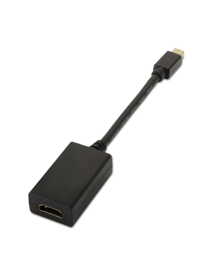 AISENS A125-0137 adaptador de cable de vídeo 0,15 m Mini DisplayPort HDMI Negro