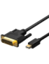 AISENS A125-0363 adaptador de cable de vídeo 2 m Mini DisplayPort DVI Negro