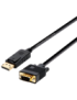 AISENS A125-0365 adaptador de cable de vídeo 2 m DisplayPort VGA D-SUB Negro