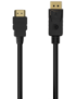 AISENS Cable Conversor DISPLAYPORT a HDMI, DP/M-HDMI/M, Negro, 0.5M