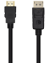 AISENS Cable Conversor DisplayPort A HDMI, DP/M-HDMI/M, Negro, 1.0m