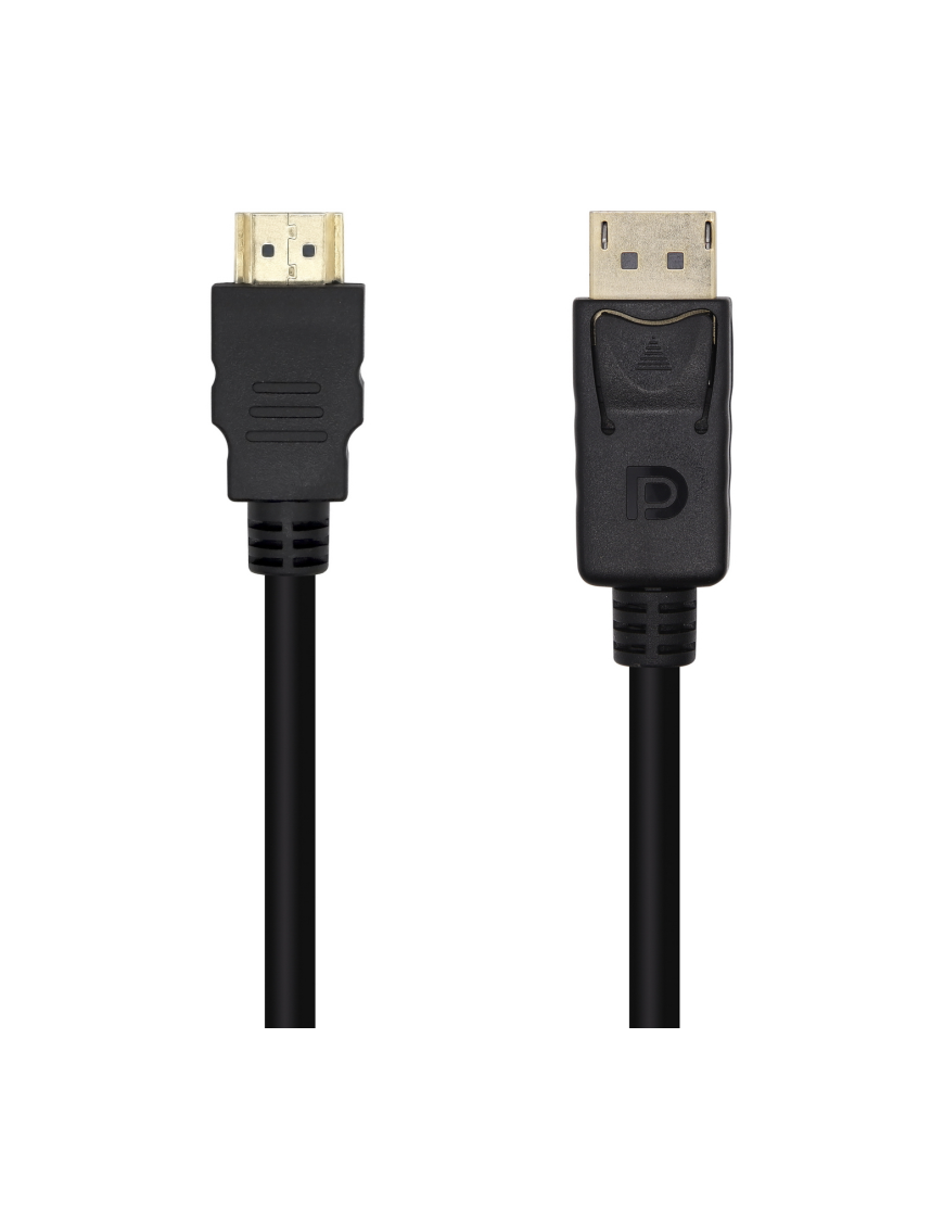 AISENS Cable Conversor DisplayPort A HDMI, DP/M-HDMI/M, Negro, 3.0m
