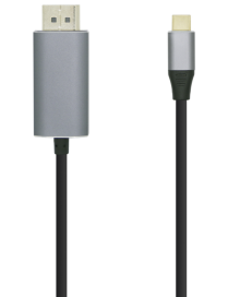 AISENS Cable conversor USB-C a Displayport 4K@60HZ, USB-C/M-DP/M, Negro, 0.8m
