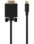 AISENS Cable Conversor USB-C a VGA, USB-C/M-HDB15/M, Negro, 1.8M