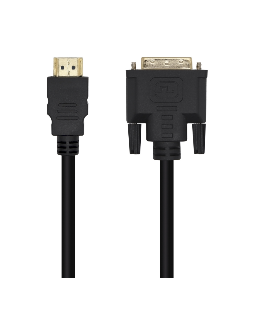 AISENS Cable DVI A HDMI, DVI 18+1/M-HDMI A/M, Negro, 3.0m
