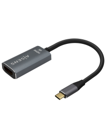 AISENS Conversor Aluminio USB-C a HDMI 4K@60Hz, USB-C/M-HDMI/H, Gris, 15cm
