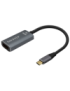 AISENS Conversor Aluminio USB-C a HDMI 4K@60Hz, USB-C/M-HDMI/H, Gris, 15cm