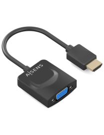 AISENS Conversor HDMI a SVGA, HDMI A/M-SVGA/H, Negro, 15?m